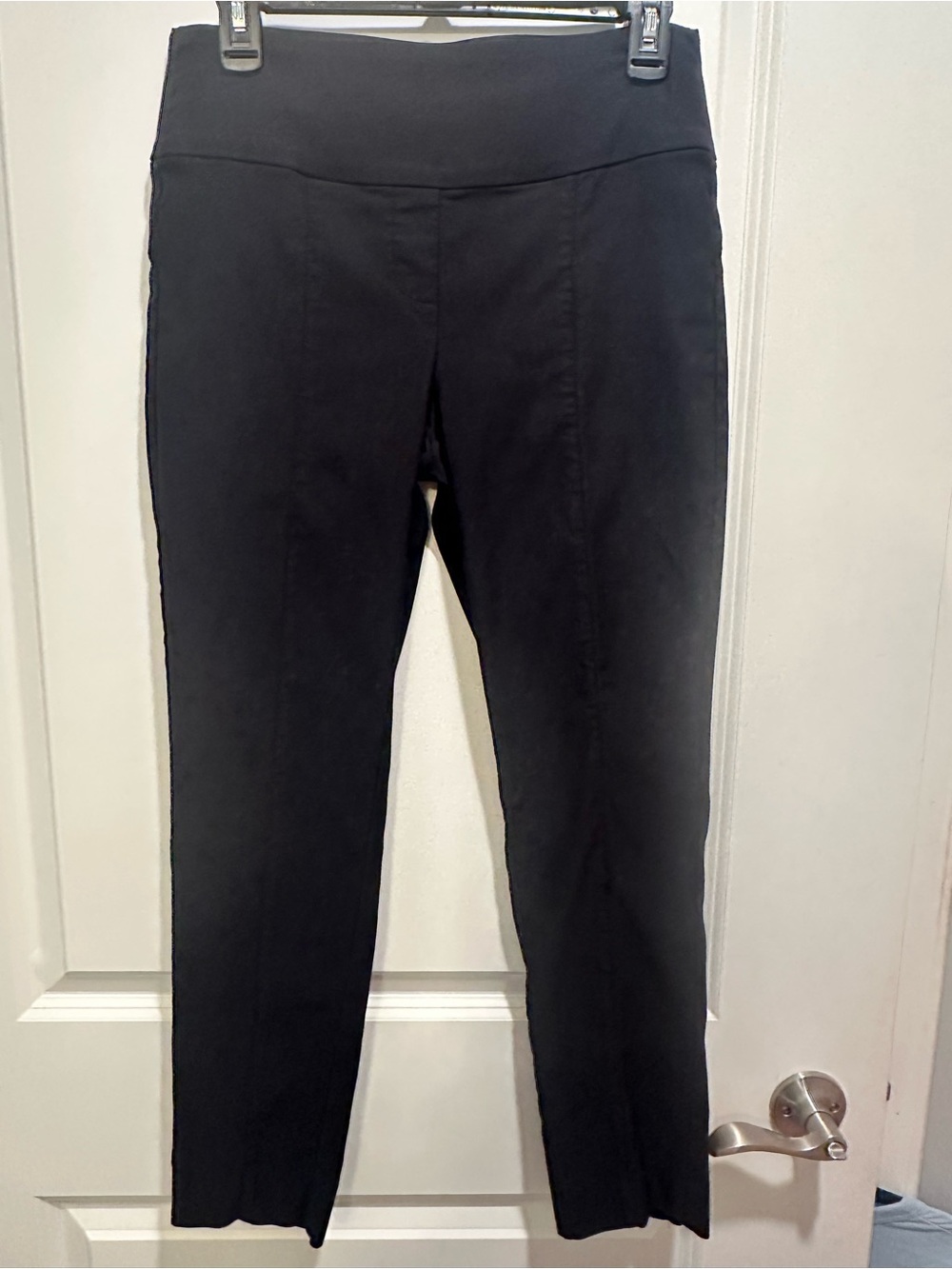 Apt. 9 Black Pull-On Skinny Dress Pants Medium Short | Stretch | Ankle